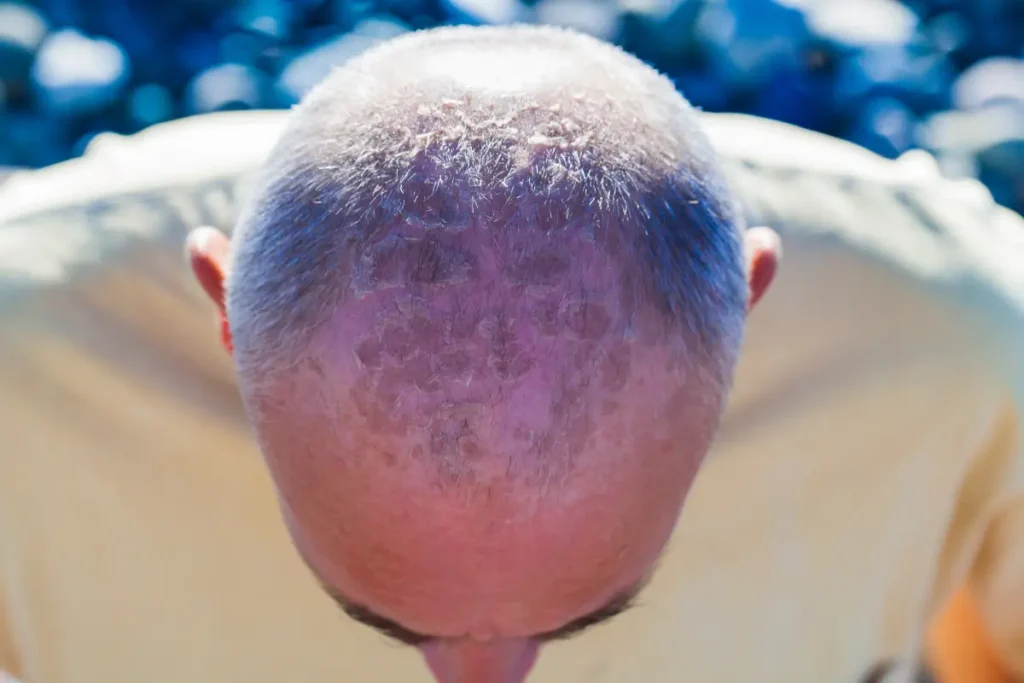 Sonnenbrand auf dem Kopf - Anzeichen, Behandlung & Tipps zur Vorbeugung
